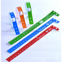 OEM Logo PVC Waterproof Club Exhibition Disposable Wristband Bracelet
